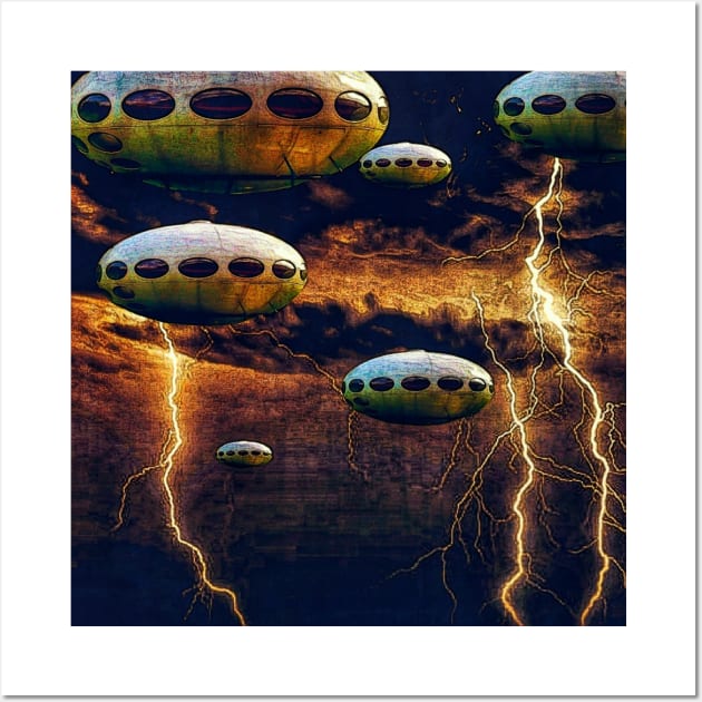 UFO Wall Art by Borges